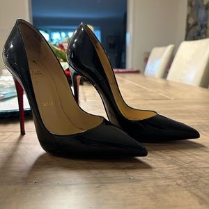 Louboutin  “So Kate” patent calf leather.